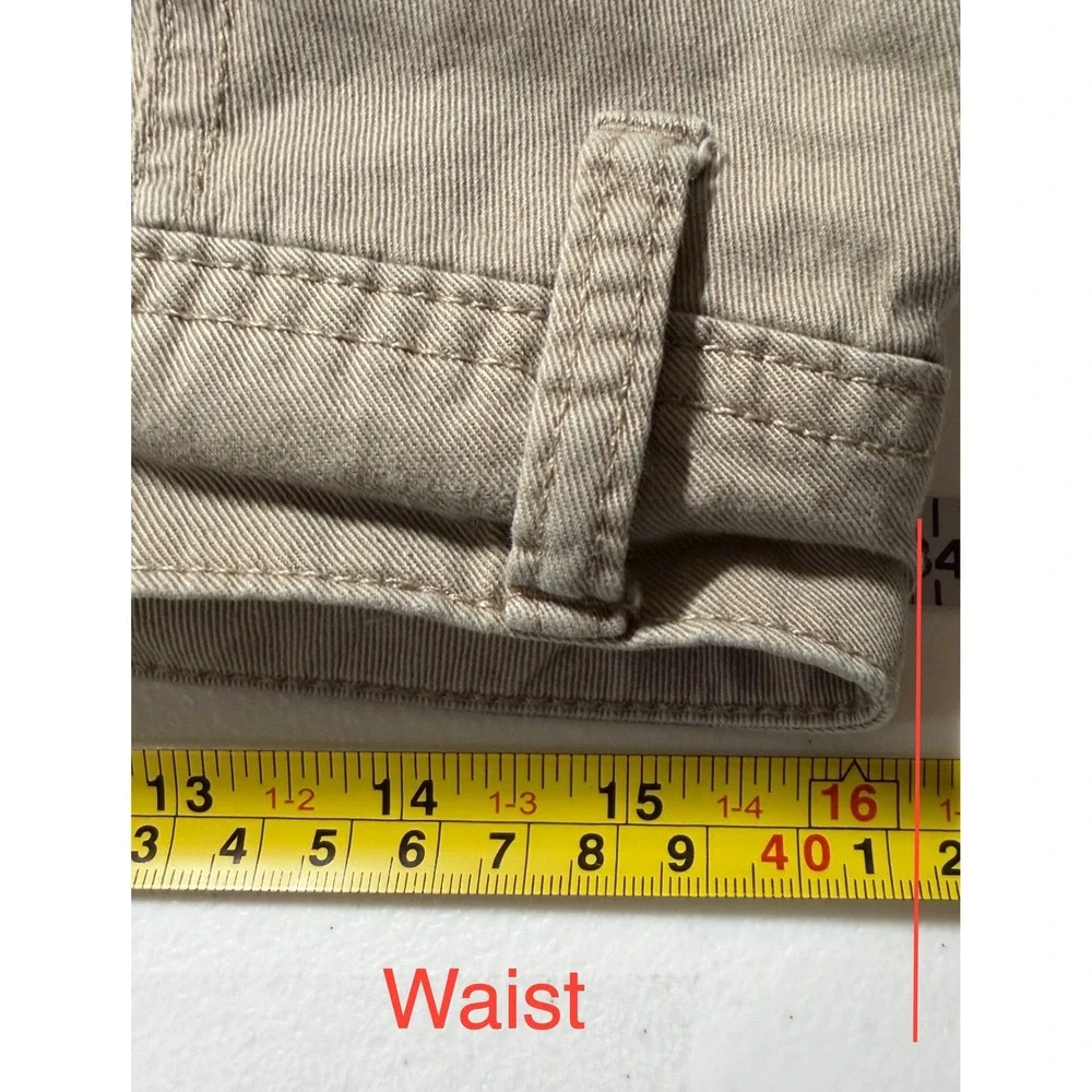 Oakley Mens Khaki Tan Cargo Shorts Size 31 Twill Outdoor Casual 6-Pocket